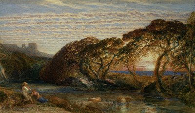 The Shadowy Stream by Samuel Palmer